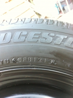 ขายกะทะเหล็กขอบ15พร้อมยางบริสโตน1756515และฝาครอบ 4 รู100