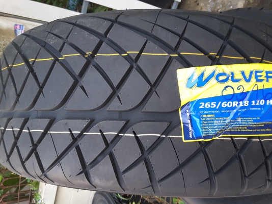 ยางใหม่ wolverine 245 45 18 เส้นล่ะ 3500