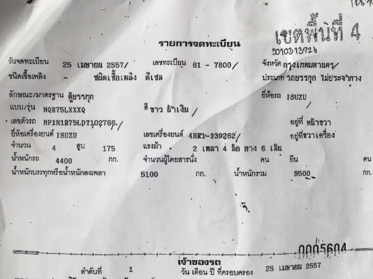 ขายISUZU 6ล้อ NQR 175  EURO 3 รุ่นหน้าตึกเครื่อง 175 เเรง เครื่องคอมมอลเรล ตู้เเห้งเปิดได้3บานจดทะเบียนปี 2557 (2014) ยาว5,6เมตร สภาพสวยใครต้องการไม่ผิดหวังราคา970,000บาทจัดไฟเเนนได้ดูรถได้ที่เต็นท์รถ JJ.AUTOCAR 2 หลังวัดจันทรารามติดถนนเพชรเกษมก.ม.ที่68.5