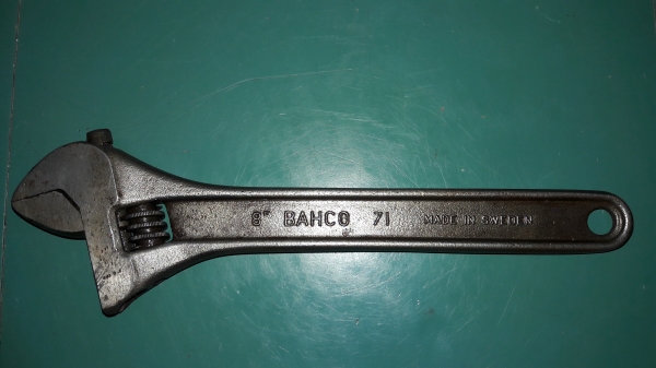 ขายประแจเลื่อนขนาด8" BAHCO 71 AB BAHCO STOCKHOLM MADE IN SWEDEN.