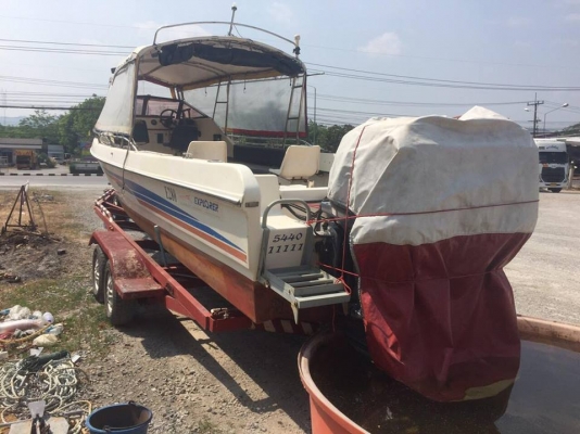 เรือเร็ว 15 ที่นั่ง E280 เครื่อง YAMAHA 100แรง 2เครื่อง  เรือสวยมากใช้แค่ 500 ชม.