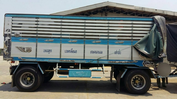 ขายรถพ่วง 18 ล้อ แม่-ลูก กระบะคอกเกษตรเนียมดั้ม ISUZU 195 รถสวย ราคา.1150000 สนใจรีบจองด่วน