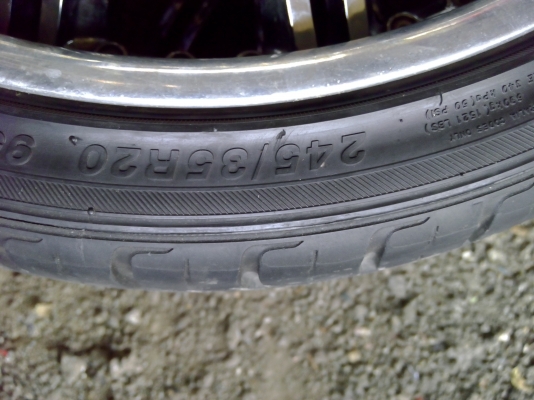 ยางพร้อมแมคขอบ 20 สวย  8000