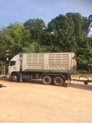 ขายรถ22ล้อดั้มพ์ HINO FM2PNLD เครื่อง380แรงม้ากับหางSMM ปี55 สวยๆเดิมๆสนใจโทร 081-970-1072