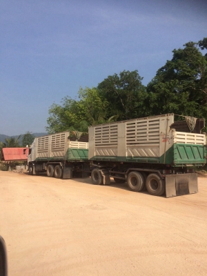 ขายรถ22ล้อดั้มพ์ HINO FM2PNLD เครื่อง380แรงม้ากับหางSMM ปี55 สวยๆเดิมๆสนใจโทร 081-970-1072