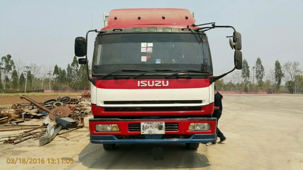 ขายรถพ่วง 24 ล้อ แม่-ลูก กระบะเหล็กคอกเกษตรไม่ดั้ม อู่.มีโชครุ่งเรืองกิจ ISUZU  GIGA เครื่อง 6WA1-350 แรง ราคา.1380000 สนใจรีบจองด่วน