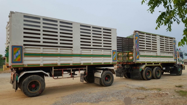 ขายรถพ่วง 22 ล้อ แม่-ลูก กระบะเนียมคอกเกษตรดั้ม HINO 260 ปี.47 รถสวย พร้อมใช้ ราคาย้อมๆ สนใจรีบจองด่วน