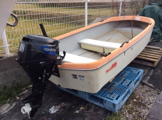 เรือเก่ายี่ปุน10ฟุตพร้อมเครื่องtohatsu9.8แรง4จังหวะ