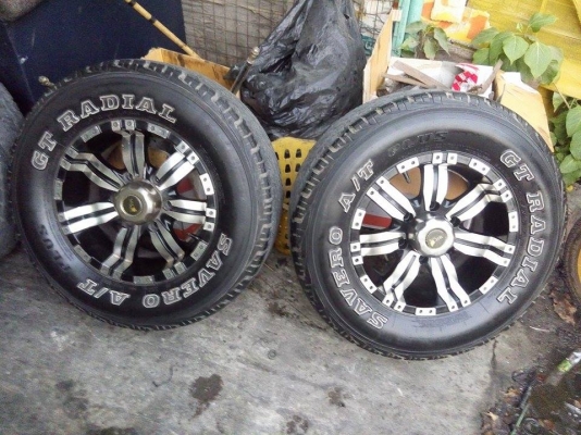 แม็ก 15 กว้าง 7 พร้อมยาง 6 รู ใส่รถกระบะ สภาพดี แม็ก 15 กว้าง 7 พร้อมยาง 6 รู ใส่รถกระบะ สภาพดี