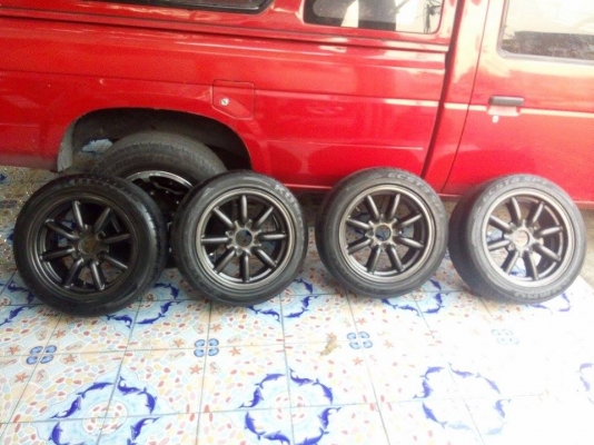 กล้วยแท้เจแปน BR 4 รู 114 ขอบ 15 ติดยางคัมโฮ กล้วยแท้เจแปน BR 4 รู 114 ขอบ 15 ติดยางคัมโฮ