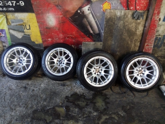 แม็ก 15 กว้าง 8.25 ออฟ 0 พร้อมยาง 195 50 15 ปี 15