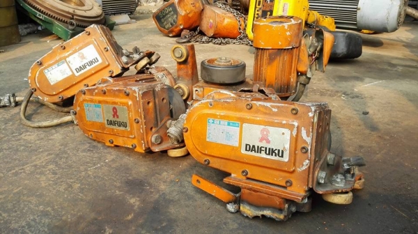*** Sold *** มอเตอร์เกียร์ตัวเดินเครนรางบีม DAIFUKU GEAR SUMITOMO มีเบรค 380V ทด 1:21 ความเร็ว 70 RPM. สดนอกลงตู้พร้อมใช้!!