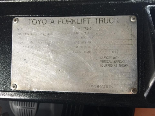 ขาย ฟอล์คลิฟต์ 3 ตัน TOYOTA 7FD30 รถสภาพสวยพร้อมใช้งาน ขาย ฟอล์คลิฟต์ 3 ตัน TOYOTA 7FD30 รถสภาพสวยพร้อมใช้งาน