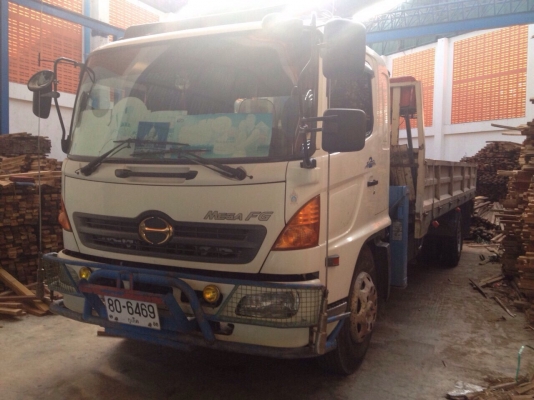 ขายรถหกล้อติดเครน Hino FG1J เครื่อง 220 แรง ปี 48 ติดเครน tanado ขนาด 5 ตัน ยาง 10000 ทะเบียนพร้อม