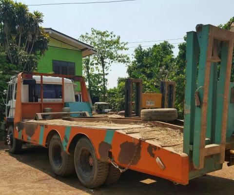 สิบล้อ มิตซู ไอ้หลง FN527 TD-195 เกียร์10สปีส 2เพา ท้ายลาก แม็คโค 200~รถเกียว สภาพดีสวยเดิมๆพร้อมใช้ ทะเบียนพร้อมโอน