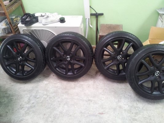 ขายล้อเดิมติดรถ MAZDA 2 พร้อมยาง DUNLOP 195 45 16 ปี 12