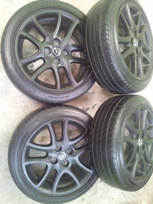 ขายล้อเดิมติดรถ MAZDA 2 พร้อมยาง DUNLOP 195 45 16 ปี 12