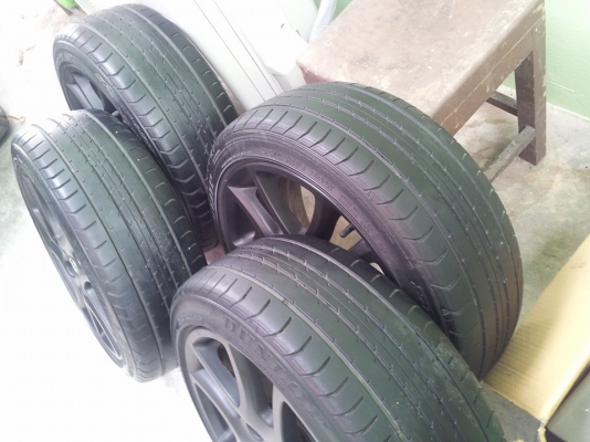 ขายล้อเดิมติดรถ MAZDA 2 พร้อมยาง DUNLOP 195 45 16 ปี 12