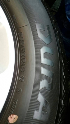 ล้อ chave ขอบ 16 พร้อมยาง 215 70 16 ชุดล่ะ 13500