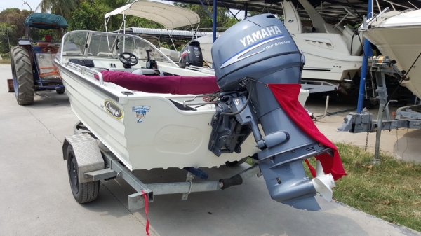 ขาย เรืออลูสภาพเอี่ยมๆ ซื้อมาลงน้ำ 3 รอบ