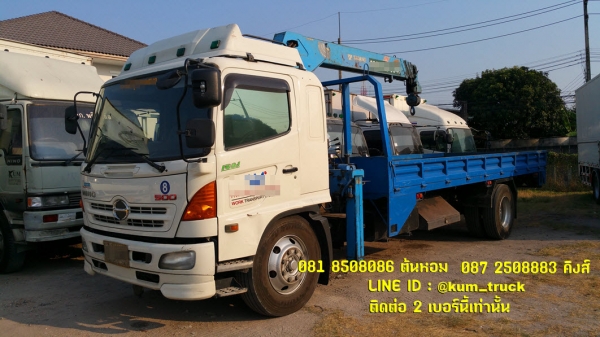 ้HINO 500 ปี2555 ติดเครน 5ตัน4ปลอก