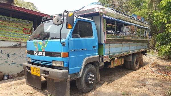 ขาย 6 ล้อ ISUZU ยาว 5 เมตร พร้อมหลังคาโดยสาร เครื่อง 6BB1 145 แรงม้า เกียร์ร็อค เบรคทิฟฟี่ พวงมาลัยพาวเวอร์ แอร์เย็น ช่วงล่าง F คัสซีสวยตลอดเส้น ทะเบียนพร้อมโอนครับ
