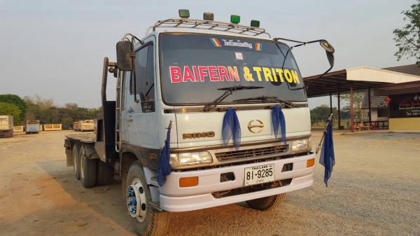 ขาย HINOFM3H พร้อมเทเลอร์บรรทุกแม็กโฮ