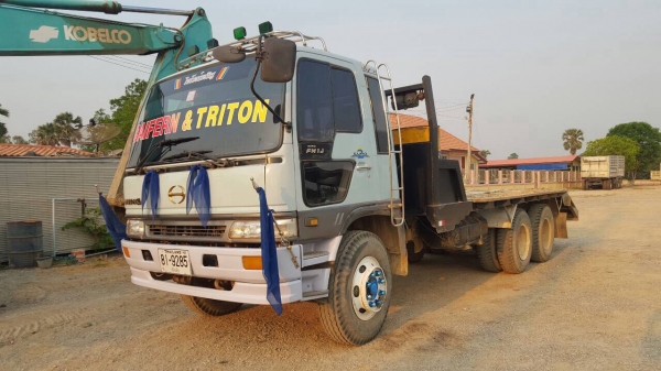 ขาย HINOFM3H พร้อมเทเลอร์บรรทุกแม็กโฮ ขาย HINOFM3H พร้อมเทเลอร์บรรทุกแม็กโฮ