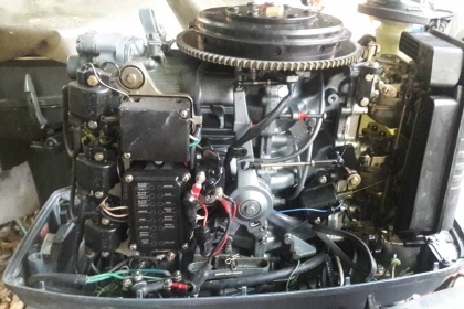 ขาย เครื่องเรือ YAMAHA 90 แรง 2 จังหวะ เครื่องติดน้ำออกดี พร้อมทริม (มอเตอร์ทริมต้องซ่อมนิดหน่อยค่ะเพราะขึ้นบ้างไม่ขึ้นบ้าง) ราคา 68,000