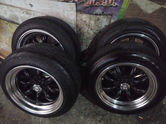 ล้อกล้วยขอบ 15 กว้างหลัง 9 หน้า 7.5 พร้อมยาง