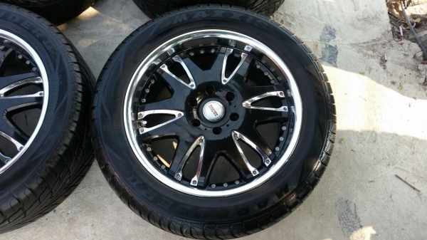 แม็กพร้อมยางขอบ 20 พร้อมยาง