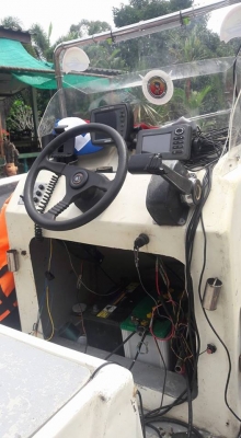 ขายเรือ 16 ฟุต พร้อมทะเบียน เครื่อง honda 50 โฟร์ / suzuki 6 hp โฟร์