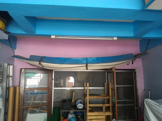 เรือไฟเบอร์กลาส พร้อมไม้พาย 2 อัน