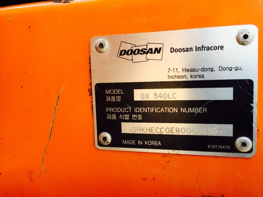ขายDOOSAN DX340LC ช่วงล่างเต็ม รถพร้อมใช้งาน ขายDOOSAN DX340LC ช่วงล่างเต็ม รถพร้อมใช้งาน