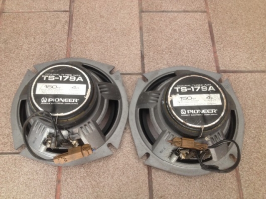 ลำโพง6นิ้ว3ทาง PIONEER TS 179A เก่าญี่ปุ่นเเท้สภาพสวยคู่ละ