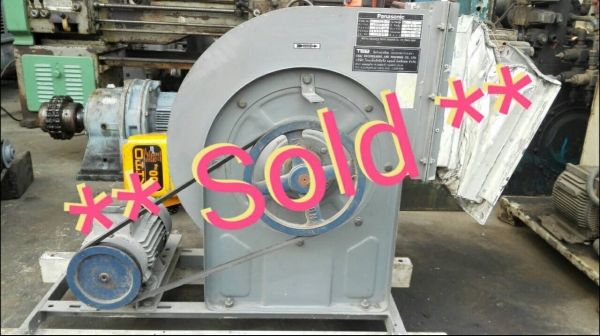 *** Sold *** โบวเวอร์ ดูด-เป่าอากาศ Panasonic มอเตอร์ Siemens 1 HP 380V สภาพใหม่วิ่งเงียบพร้อมใช้มาเทสได้!!