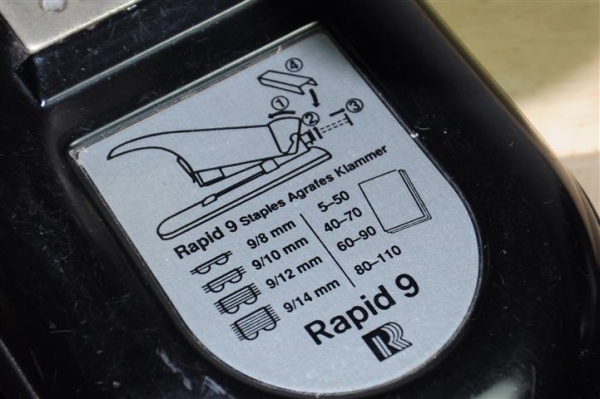 เครื่องเย็บกระดาษขนาดใหญ่ Rapid 9 Made in Sweden