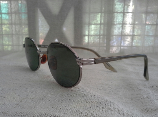 แว่นตาอเมริกันวินเทจยุคสุดท้าย  B&amp;L RAY-BAN SIDESTREET USA  ราชสีห์เงิน!  ตัวแท้!