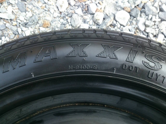 ขายยางอะไหล่พร้อมกะทะ มิซู มิราจ 4รูขอบ14 ยางMAXXISปี13 ใหม่ๆ จำนวน 1 เส้น