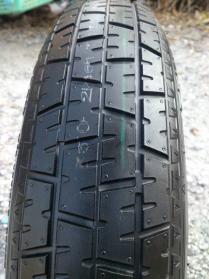 ขายยางอะไหล่พร้อมกะทะ มิซู มิราจ 4รูขอบ14 ยางMAXXISปี13 ใหม่ๆ จำนวน 1 เส้น