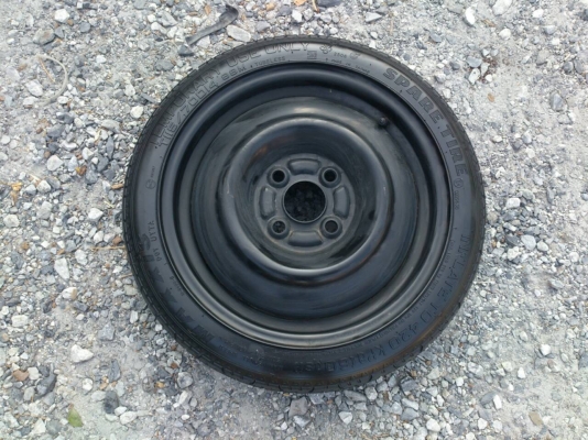 ขายยางอะไหล่พร้อมกะทะ มิซู มิราจ 4รูขอบ14 ยางMAXXISปี13 ใหม่ๆ จำนวน 1 เส้น