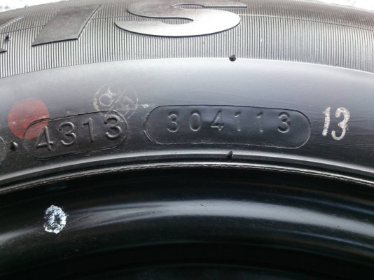 ขายยางอะไหล่พร้อมกะทะ นิสสัน มาร์ช 4รูขอบ14 ยางMAXXIS165/70R14 ปี13 ใหม่ๆ จำนวน 1 เส้น