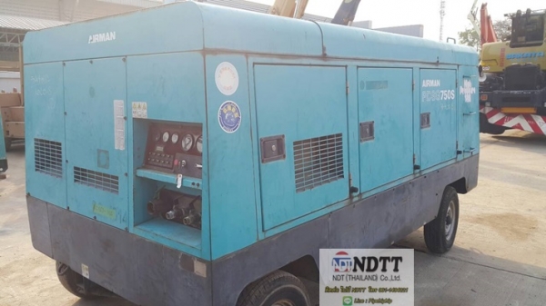 AIRMAN PDSG750S #74-4030125 5,019Hr 2002Yr ปั้มลมเก่าญี่ปุ่นไม่เคยใช้งานในไทยครับ