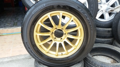 ขายล้อRS18 6รู หน้า8หลัง9ยาง265/60/18ปี14   4 ล้อ