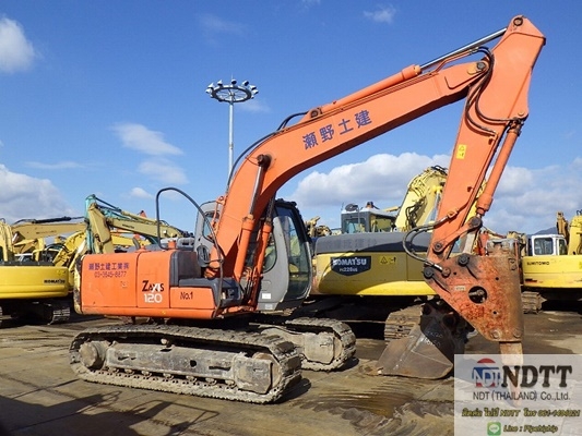 มาพร้อมหัวกระแทกNPK!! และบุ้งกี้ ZX120-66150-YR2004-8805 Hr รถเก่าญี่ปุ่นไม่เคยใช้งานในไทยครับ