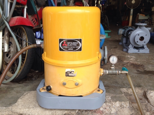 ขายปั้มน้ำอัตโนมัติ mitsubishi 300W สภาพสวย วิ่งนิ่ม ตรวจเช็คแรงดันเรียบร้อยแล้ว ไม่มีรั่วซึม (ใส่ฝาใหม่ให้ครับ) พร้อมใช้งาน