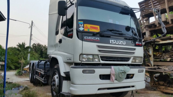 ขายอีซูซุเดก้า 270 สิบล้อหัวลาก 2 เพลา เครื่อง 6SD1 ก๊าซ CNG/NGV