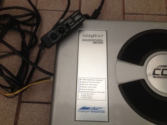 ซับบ๊อก ADDZEST SRV 303 8นิ้ว120w เก่าญี่ปุ่นสภาพสวยใช้งานได้ปกติ