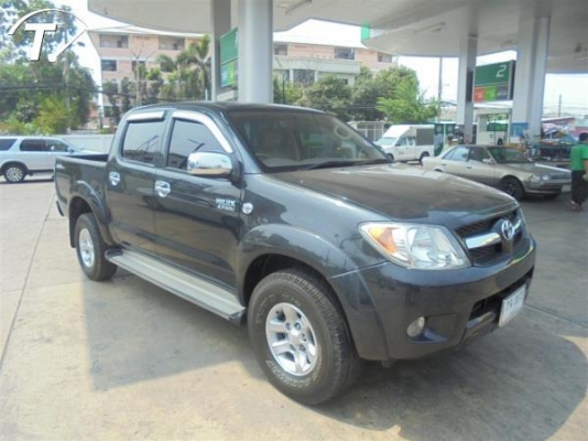 TOYOTA HILUX VIGO, 2.7 G DBL CAB POWER 4WD โฉม DOUBLE CAB สีดำ เกียร์ออโต้ ติดแก๊ส NGV