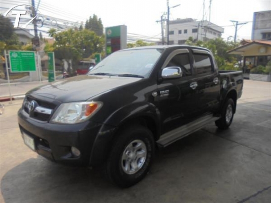 TOYOTA HILUX VIGO, 2.7 G DBL CAB POWER 4WD โฉม DOUBLE CAB สีดำ เกียร์ออโต้ ติดแก๊ส NGV
